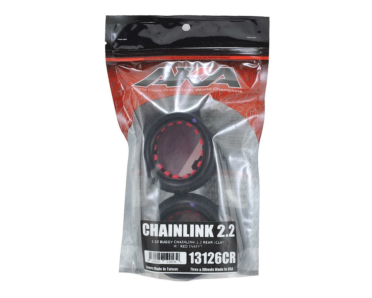 AKA Chain Link 2.2" Rear Buggy Tires (2) (Clay) - Image 2