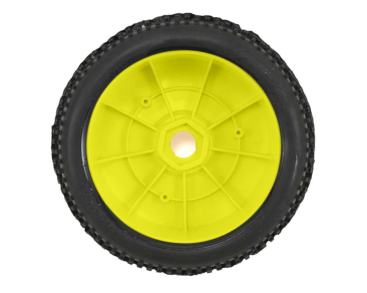 AKA I-Beam 1/8 Buggy Pre-Mounted Tires (2) (Yellow) (Super Soft - Long Wear) - Image 2