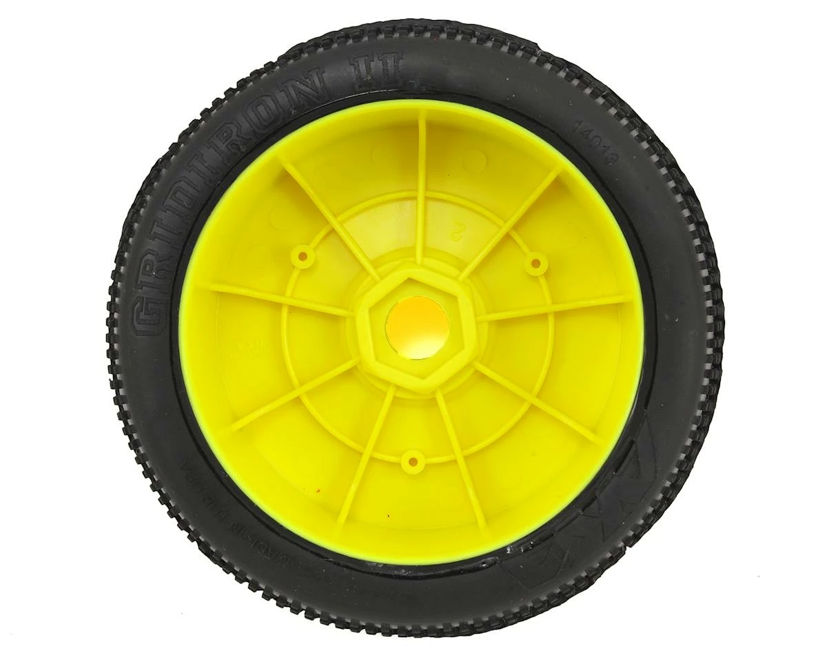 AKA Gridiron II 1/8 Buggy Premounted Tires (2) (Yellow) (Super Soft - Long Wear) 4 AKA Gridiron II 1/8 Buggy Premounted Tires (2) (Yellow) (Super Soft - Long Wear) - Image 2