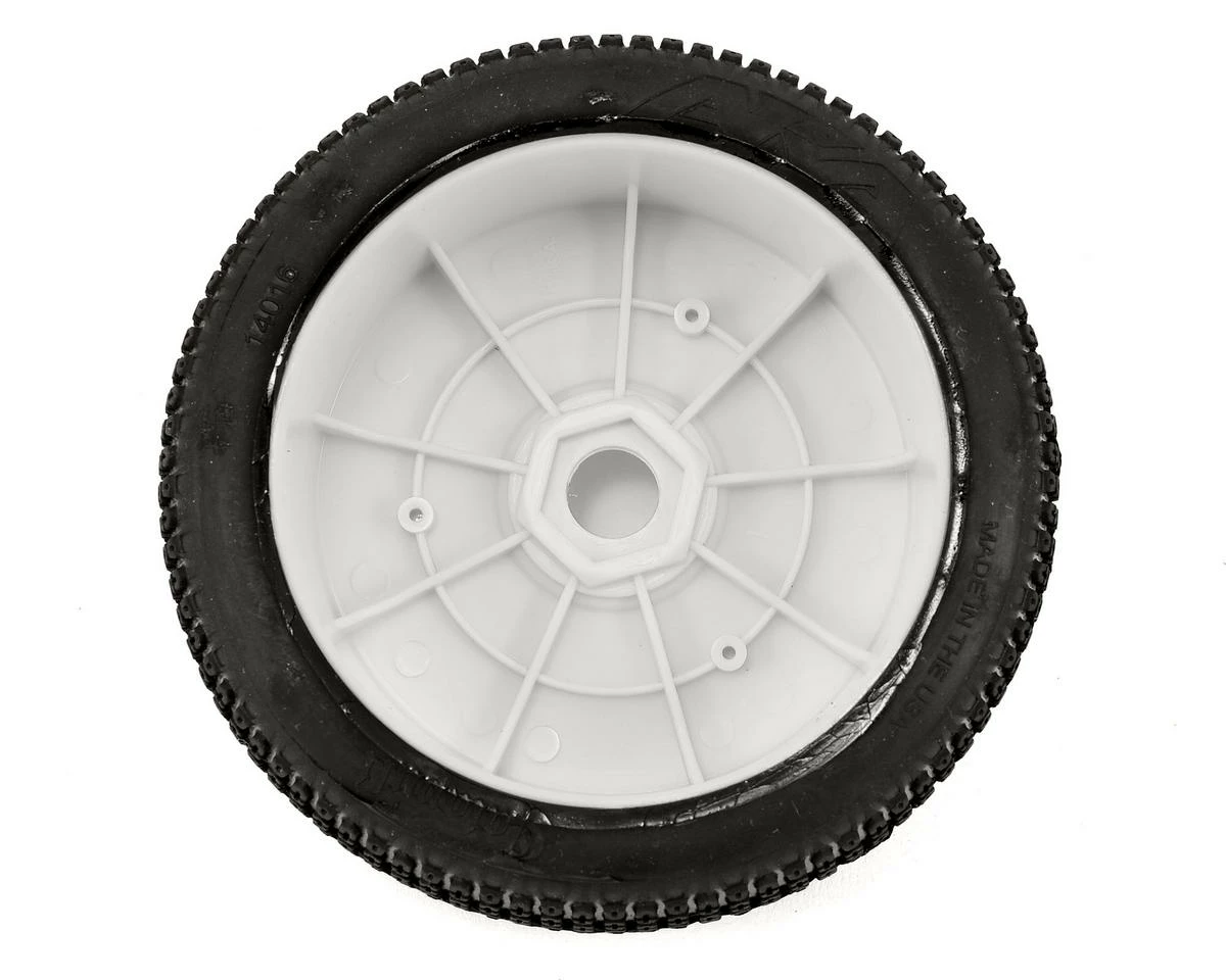 AKA Catapult 1/8 Buggy Pre-Mounted Tires (2) (White) (Soft - Long Wear) - Image 2