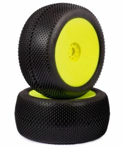 AKA EVO Gridiron 1/8 Truggy Pre-Mounted Tires (2) (Yellow) (Soft - Long Wear)