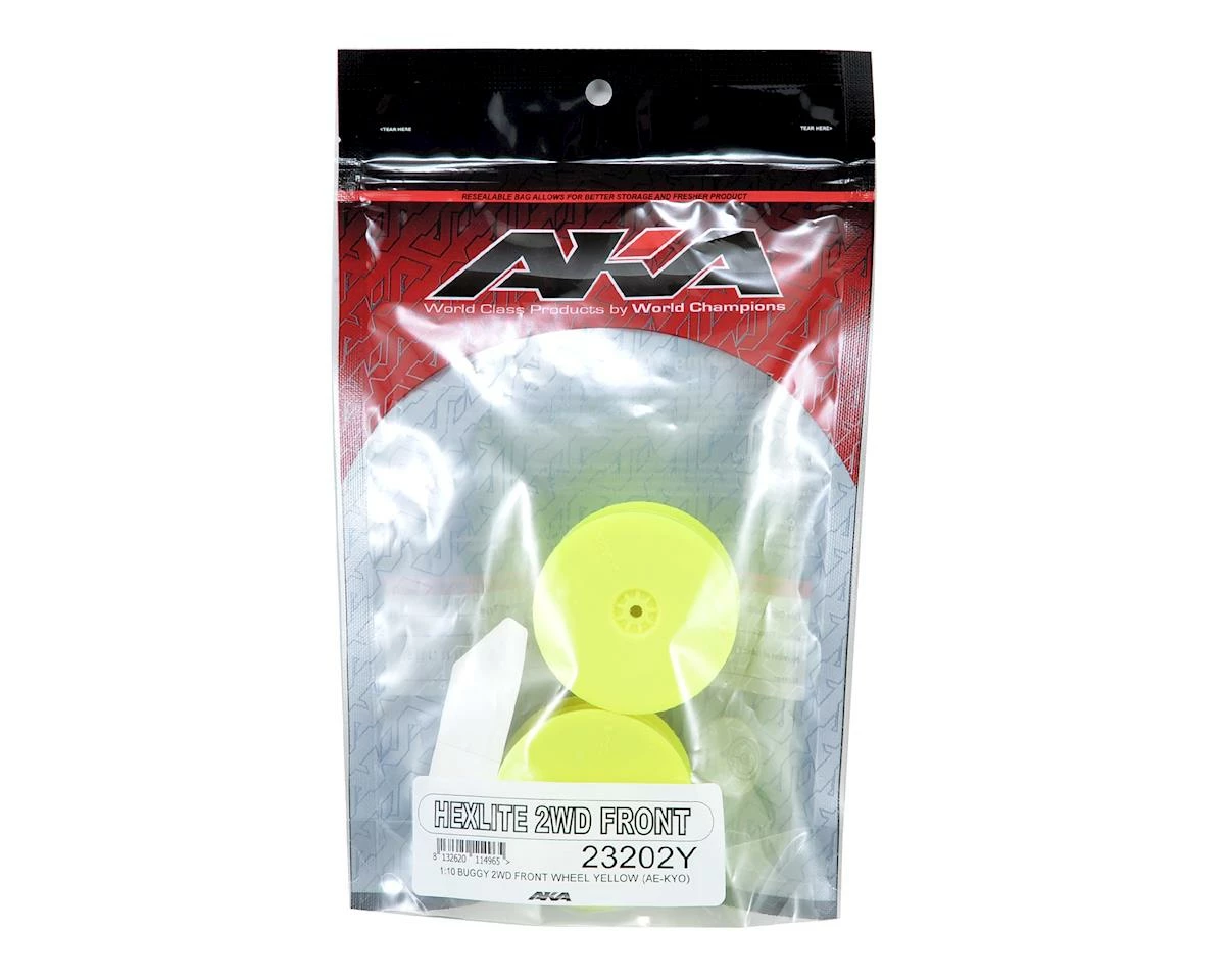 AKA 12mm Hex "HEXlite" 2.2 Front Wheels (2) (B6/RB6) (Yellow) 4 AKA 12mm Hex "HEXlite" 2.2 Front Wheels (2) (B6/RB6) (Yellow) - Image 2