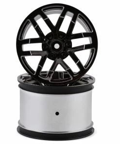 Arrma 2.8" Monster Truck Wheels W/14mm Hex (Black Chrome) (2)