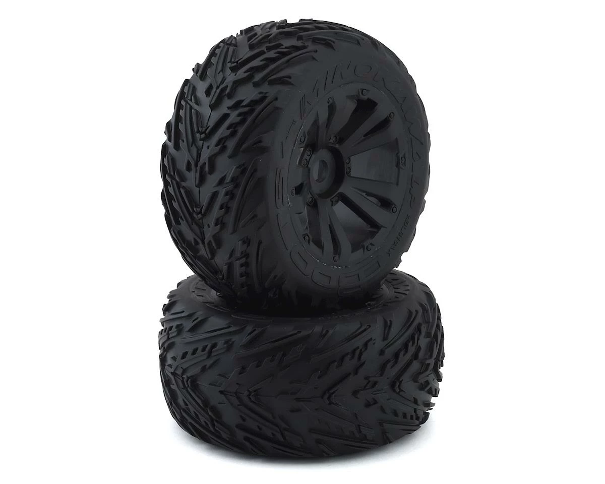 Arrma 4S BLX Minokawa LP Pre-Mounted 3.8" Monster Truck Tire (2) (Black)