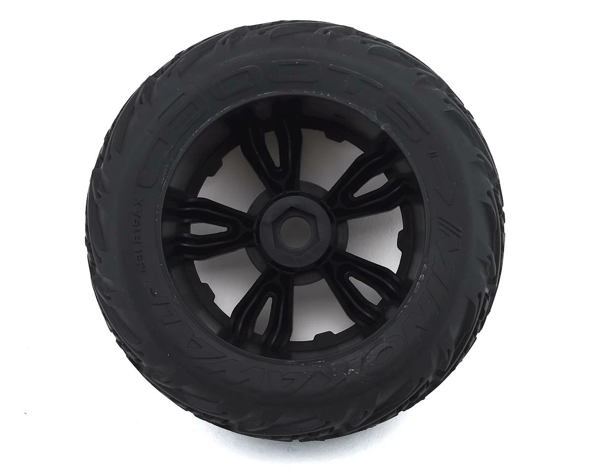 Arrma 4S BLX Minokawa LP Pre-Mounted 3.8" Monster Truck Tire (2) (Black) - Image 2