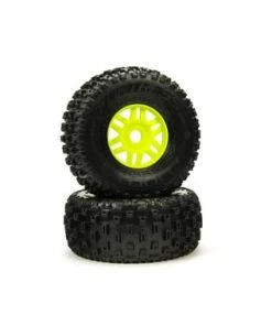 Arrma Mojave 6S BLX DBoots "Fortress" Pre-Mounted Tire Set (Green) (2)