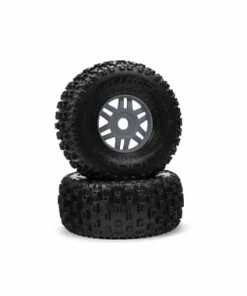 Arrma Mojave 6S BLX DBoots "Fortress" Pre-Mounted Tire Set (Gun Metal) (2)