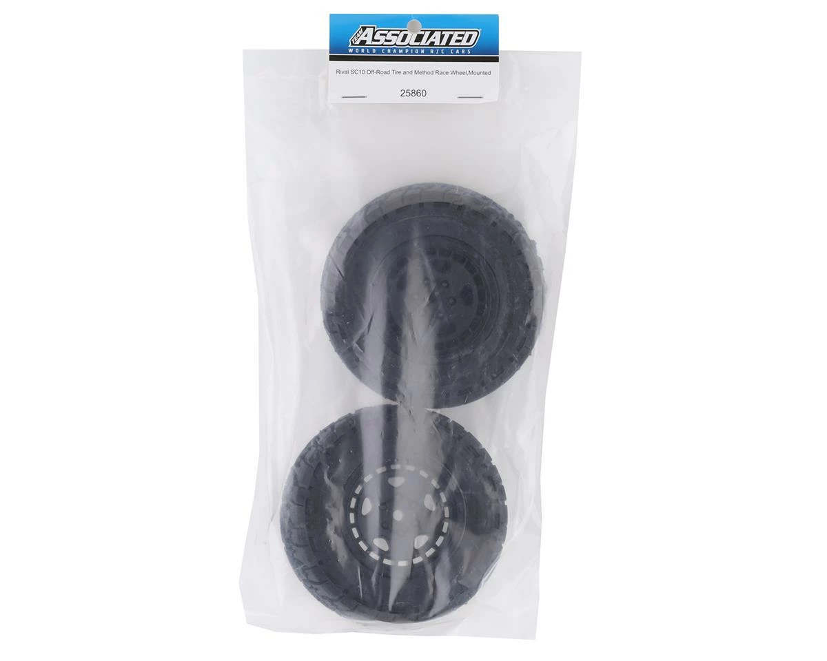 Team Associated Pro4 SC10 Pre-Mounted Off-Road Tires W/Fifteen52 Wheels (Black) 5 Team Associated Pro4 SC10 Pre-Mounted Off-Road Tires W/Fifteen52 Wheels (Black) - Image 3