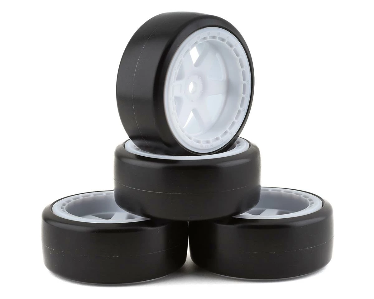 Team Associated Hoonitruck Pre-Mounted Drift Tires & Wheels (4) W/12mm Hex