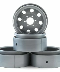 Element RC Duro 1.9” The Ocho Beadlock Crawler Wheels (Silver)