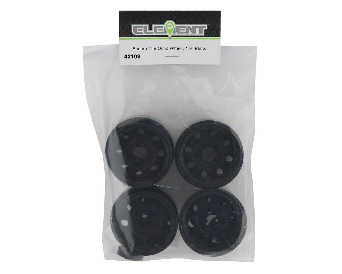 Element RC Duro 1.9” The Ocho Beadlock Crawler Wheels (Black) (4) - Image 3