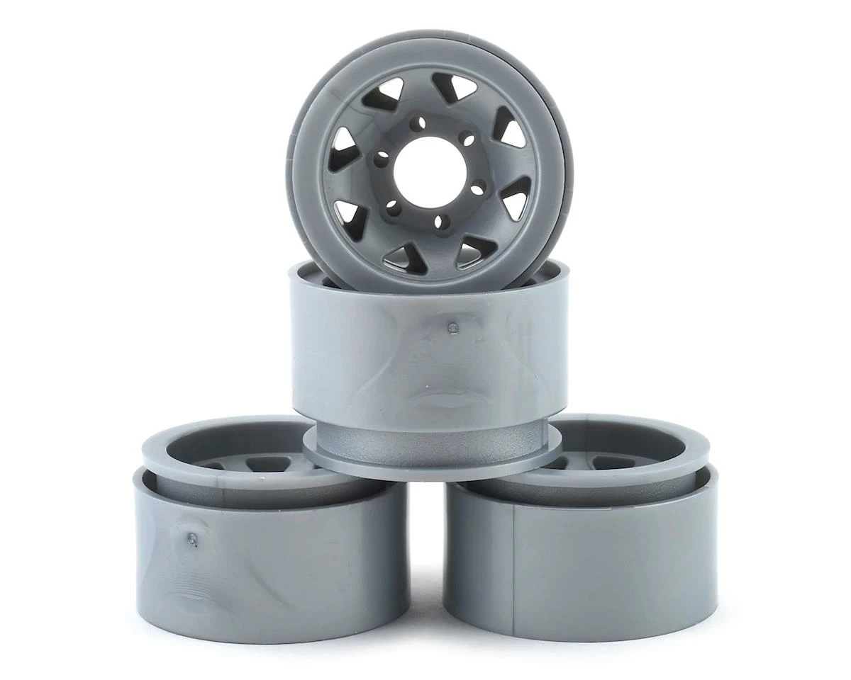 Element RC Duro 1.55” Trigon Wheels (Silver) (4)