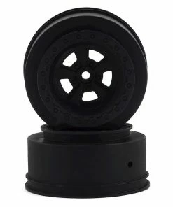 Team Associated DR10 Drag Racing Rear Wheels (Black) (2)