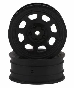 Team Associated SR10 Front Wheels (Black) (2)