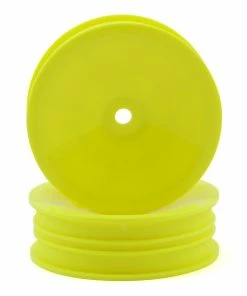 Team Associated 12mm Hex 2.2" "Slim" Front Buggy Wheels (Yellow) (2) (B6)