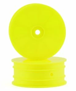Team Associated 12mm Hex 2.2 4WD Front +1.5mm Buggy Wheels (2) (B74) (Yellow)