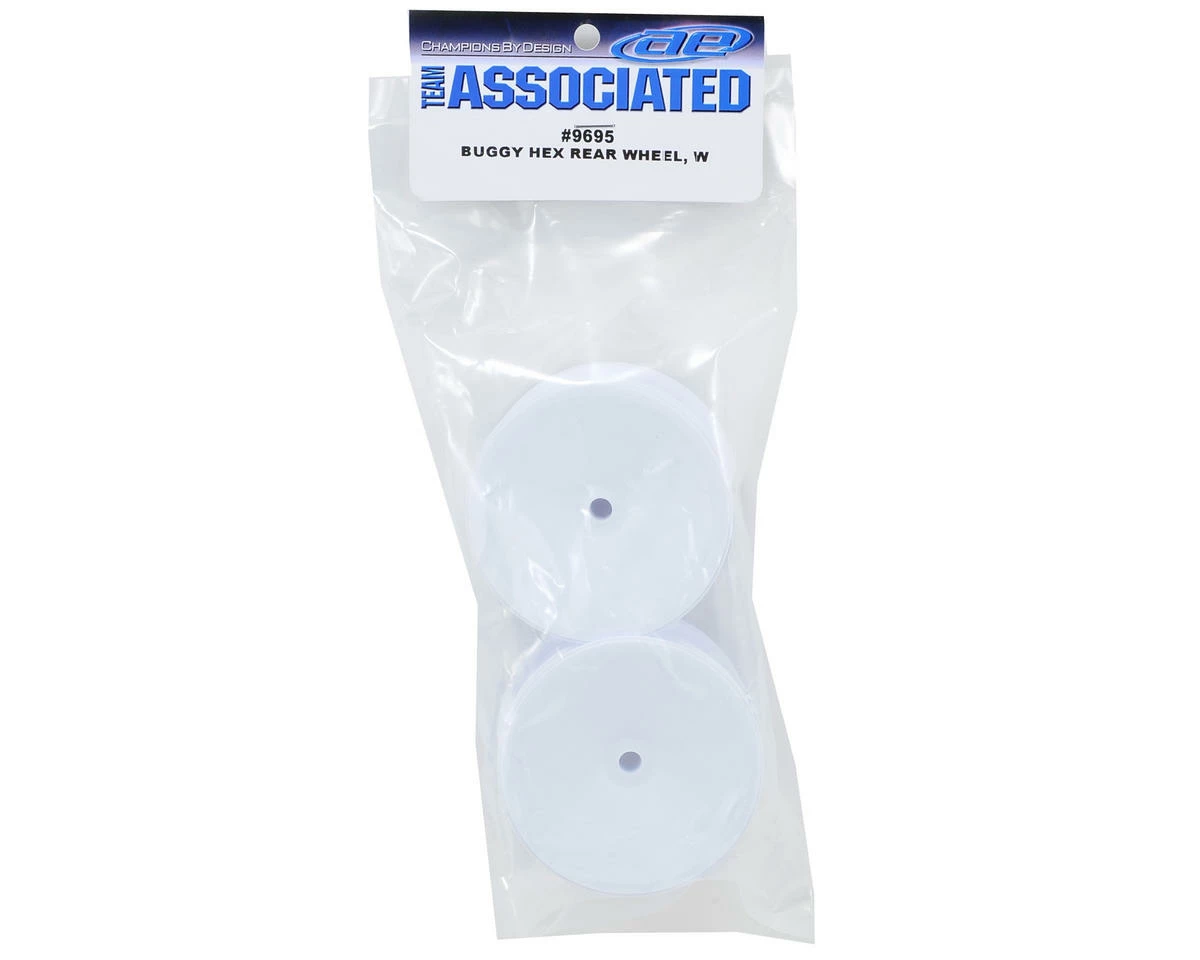 Team Associated 12mm Hex 2.2 Rear Hex Wheels (2) (B6/B64) (White) - Image 2