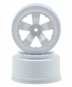Avid RC Sabertooth Short Course Wheels W/3mm Offset (White) (2) (SC5M) W/12mm Hex
