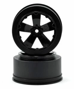 Avid RC 12mm Hex "Sabertooth" Short Course Wheels (Black) (2) (22SCT/TEN-SCTE)