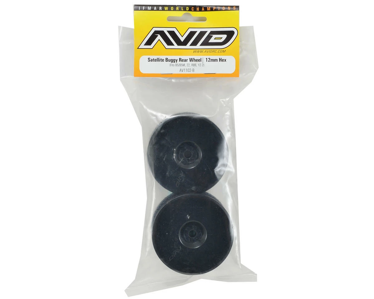 Avid RC 12mm Hex Satellite 2.2" Rear Buggy Wheels (Black) (2) (B6/22/RB6/ZX6) 5 Avid RC 12mm Hex Satellite 2.2" Rear Buggy Wheels (Black) (2) (B6/22/RB6/ZX6) - Image 3