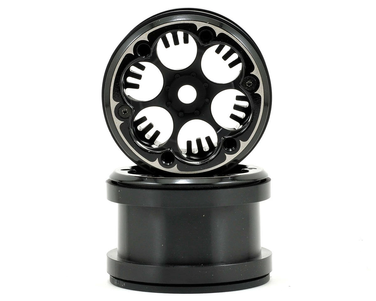 Axial VWS 2.2" Beadlock Rock Crawler Wheels (2) (Black)
