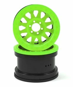 Axial Method IFD 2.2 Beadlock Rock Crawler Wheels (2) (Green)