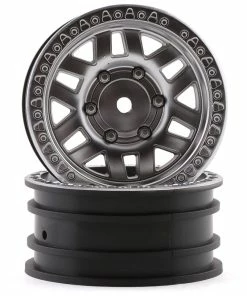 Axial 1/10 KMC Machete 1.9" Wheels W/12mm Hex (Satin Silver) (2)