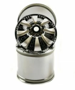 Axial 8 Spoke Oversize Monster Truck Wheel (2) (Chrome)