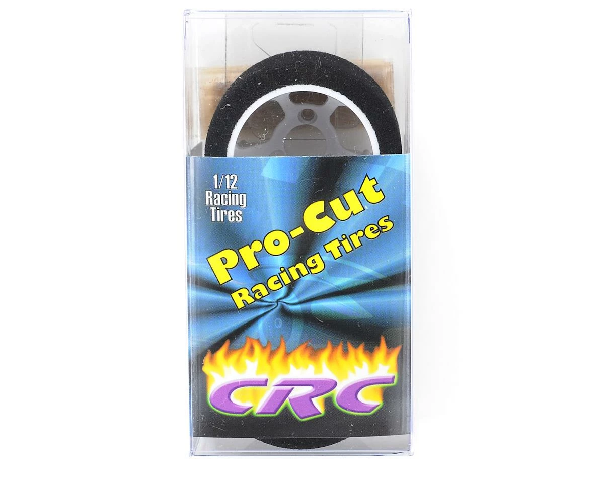 CRC "Pro-Cut" 1/12 Rear Tires (2) (White) (Pink) - Image 2