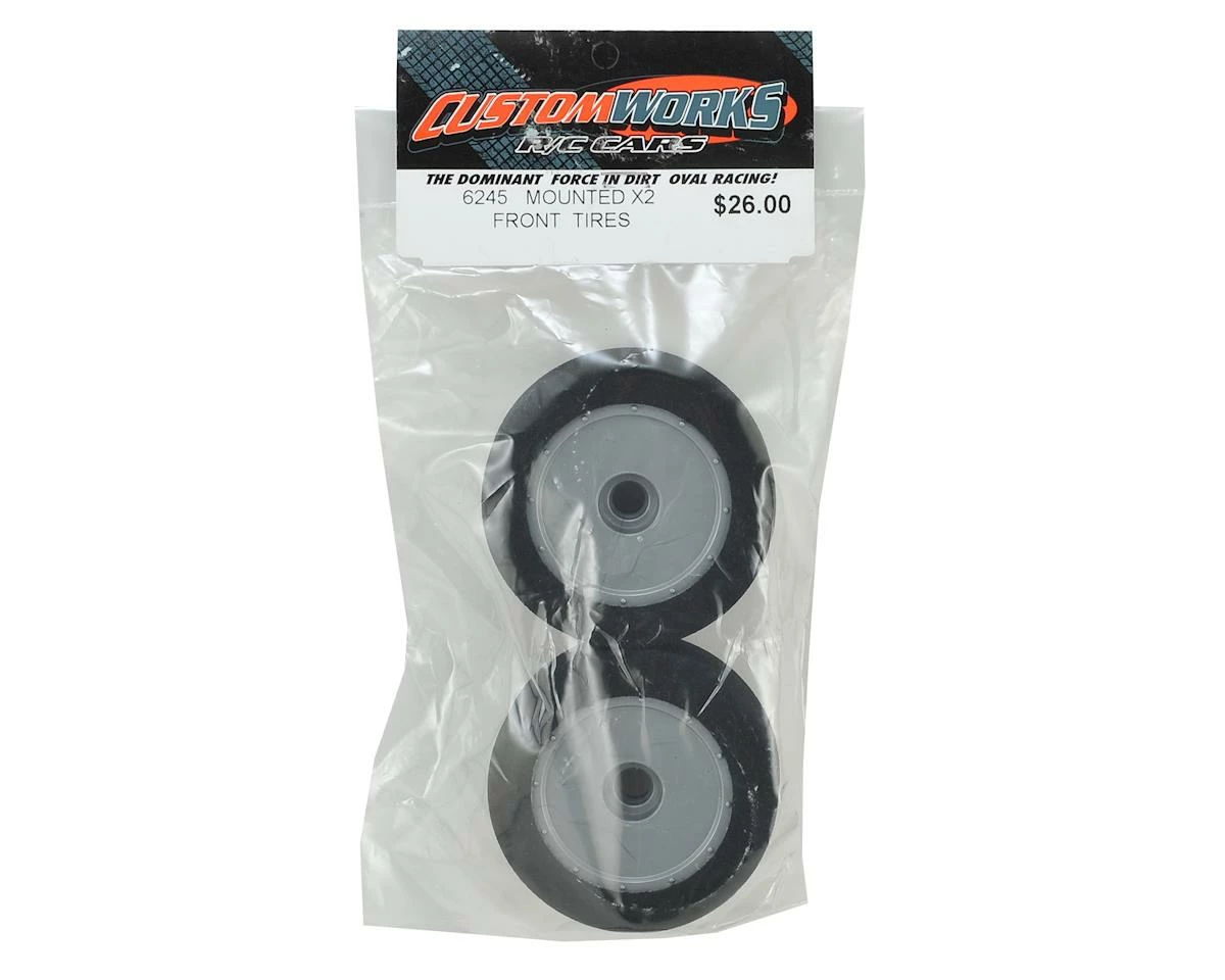 Custom Works Dirt Oval Front Mounted Foam Tires (2) (X2) 5 Custom Works Dirt Oval Front Mounted Foam Tires (2) (X2) - Image 3
