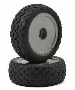 Custom Works Street Trac Pre-Mounted Dirt Oval Front Tires (2) (Standard)