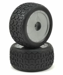 Custom Works Street Trac Pre-Mounted Dirt Oval Rear Tires (2) (Standard)