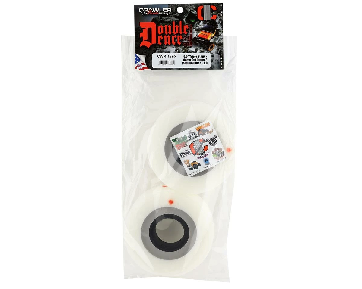 Crawler Innovations Double Deuce 6.0” 2.2 Triple Stage Crawler Foam W/Comp Cut Inners & Tuning Ring (2)(Medium Outer) - Image 2