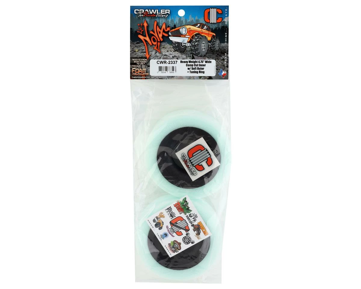 Crawler Innovations Lil' Nova Heavy Weight Dual Stage 4.75" 1.9" Wide Crawler Foam W/Comp Cut Inner (2) (Soft Outer) - Image 2