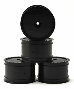 DE Racing "Borrego" 2.2 1/10 Buggy Rear Wheels (4) (B4/B44) (Black) (Pins)