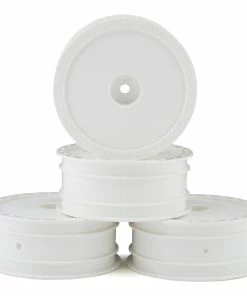 DE Racing 12mm Hex "Borrego" 2.2 1/10 Buggy Front Wheels (White) (4) (B6/RB6)