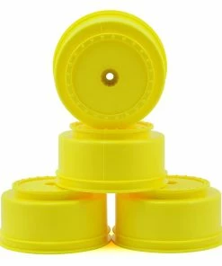 DE Racing 12mm Hex "Borrego" Short Course Wheels W/3mm Offset (Yellow) (4) (SC5M)