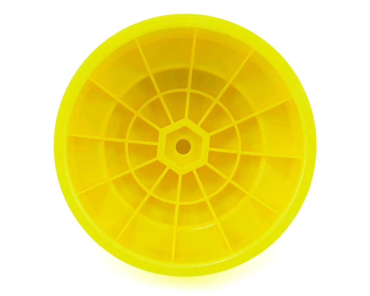 DE Racing 12mm Hex "Borrego" Short Course Wheels W/3mm Offset (Yellow) (4) (SC5M) - Image 2