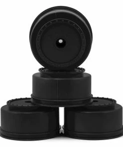 DE Racing 12mm Hex "Borrego" Short Course Wheels (Black) (4) (SC6/Slash/Blitz)