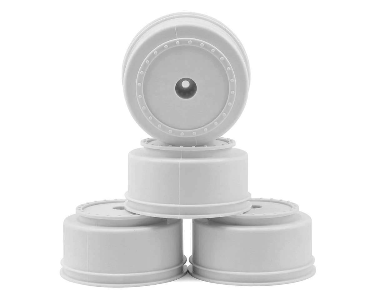 DE Racing 12mm Hex "Borrego" Short Course Wheels (White) (4) (SC6/Slash/Blitz)