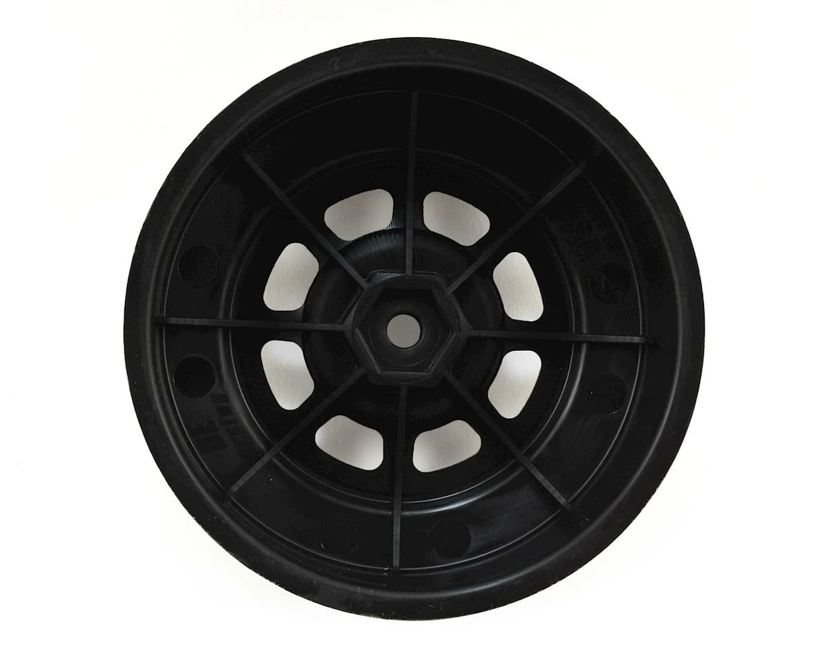 DE Racing Speedway SC Dirt Oval Wheels (Black) (4) (+3mm Offset/29mm Backspace) (SC10/SC5M) W/12mm Hex 4 DE Racing Speedway SC Dirt Oval Wheels (Black) (4) (+3mm Offset/29mm Backspace) (SC10/SC5M) W/12mm Hex - Image 2