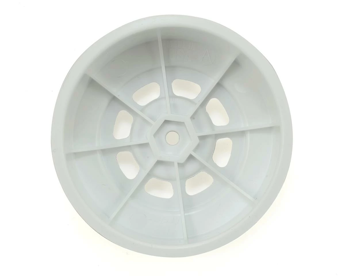 DE Racing Speedway SC Dirt Oval Wheels (White) (4) (+3mm Offset/29mm Backspace) (SC10/SC5M) W/12mm Hex - Image 2