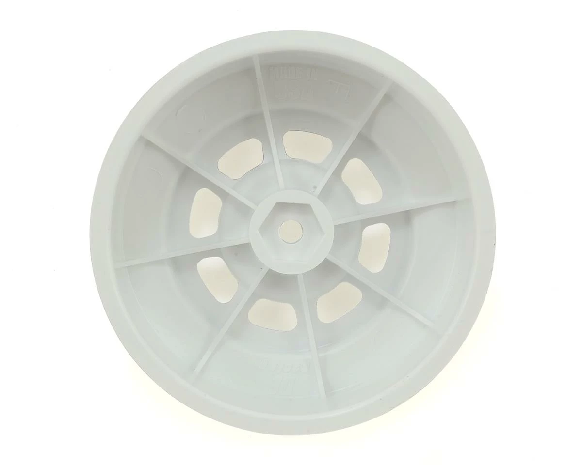 DE Racing Speedway SC Short Course Dirt Oval Wheels (White) (4) (19mm Backspace) (Slash Front) W/12mm Hex - Image 2