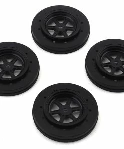 DE Racing Gambler Drag Racing Front Wheels (Black) W/12mm Hex