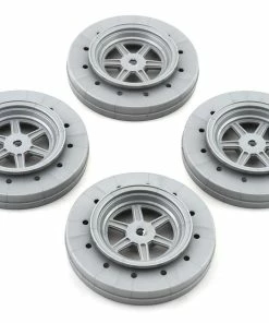 DE Racing Gambler Drag Racing Front Wheels (Silver) W/12mm Hex