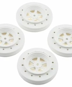 DE Racing Gambler Drag Racing Front Wheels (White) W/12mm Hex