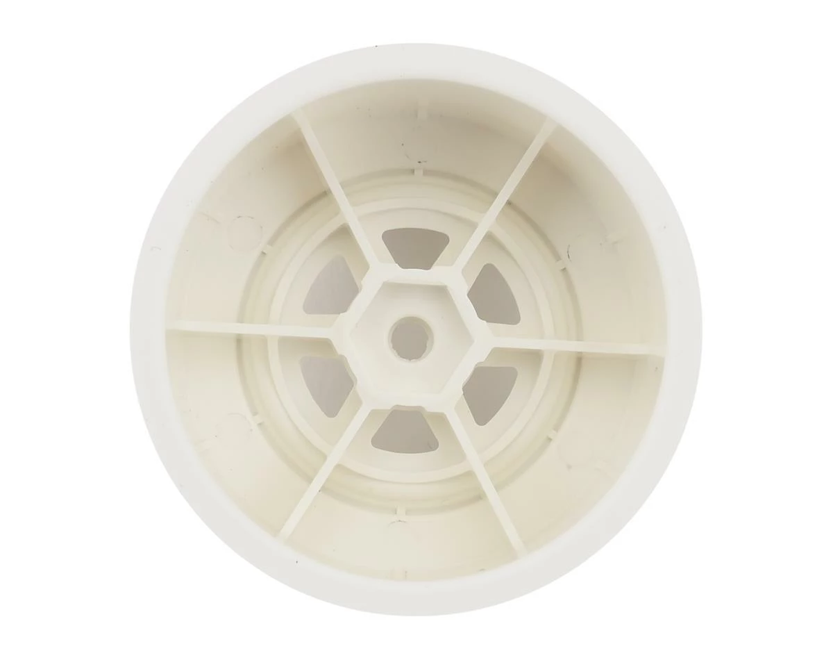 DE Racing Gambler Rear Late Model Wheels (AE/TLR) (White) W/12mm Hex - Image 2