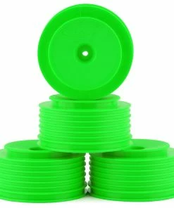 DE Racing "Speedline PLUS" Short Course Wheels (Green) (4) (SC5M) W/12mm Hex