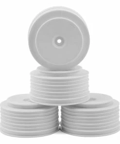 DE Racing Speedline PLUS Short Course Wheels (White) (4) W/12mm Hex (22SCT/TEN-SCTE/SCT410)