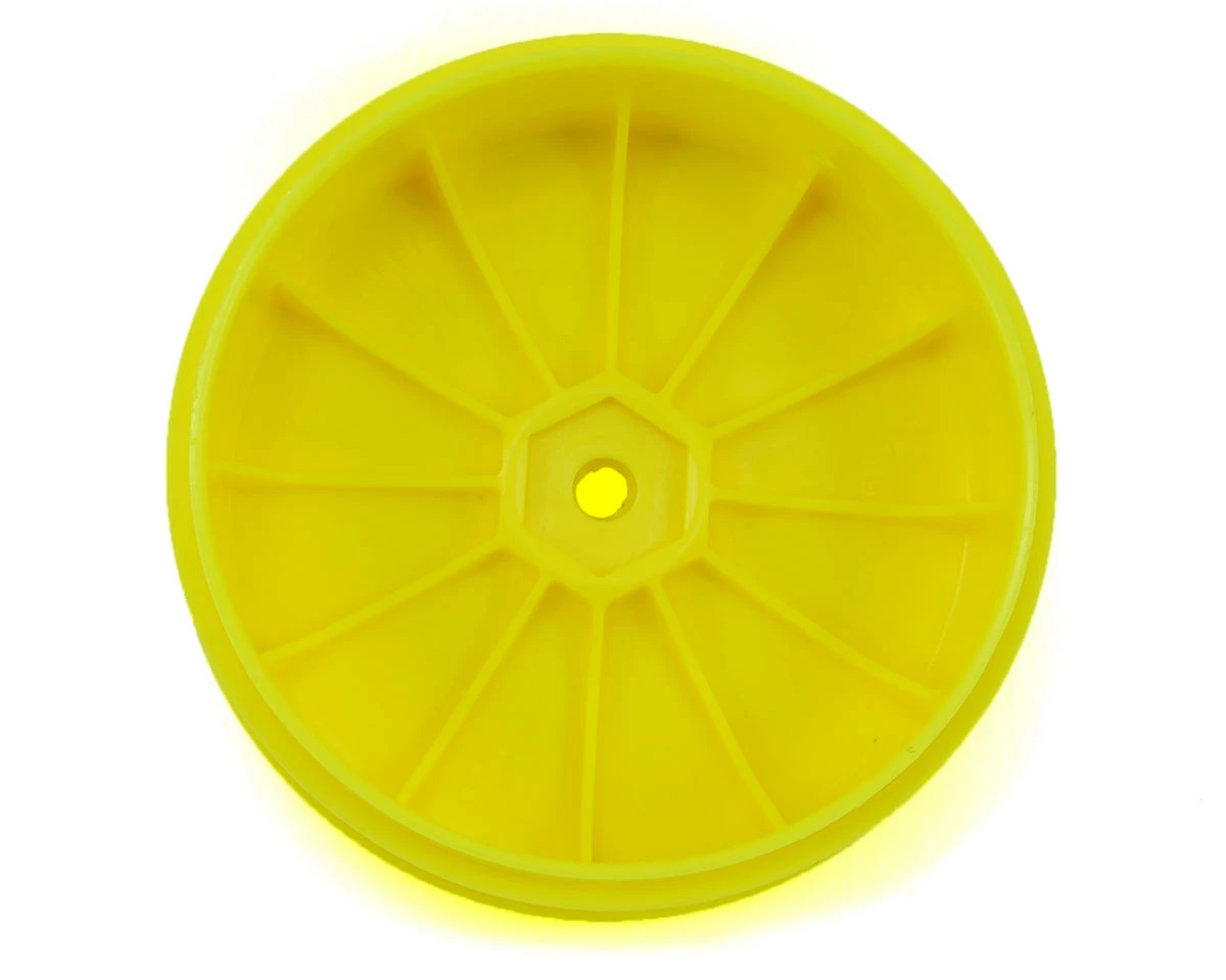 DE Racing Speedline PLUS 2.4 1/10 Buggy Front Wheel (2) (Yellow) W/12mm Hex (B6/RB6) - Image 2